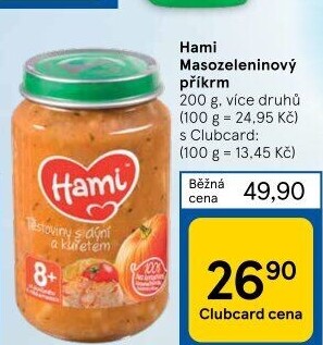 Příkrm masozeleninový Hami