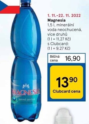 Přírodní voda Magnesia