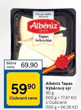 Sýry Tapas Selection Albéniz