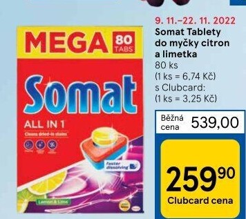 Tablety do myčky Somat