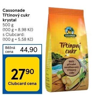 Třtinový cukr Cassonade