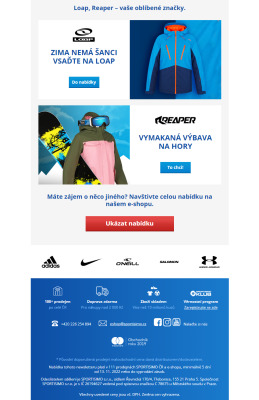 akční leták Sportisimo 13.11.2022-18.11.2022