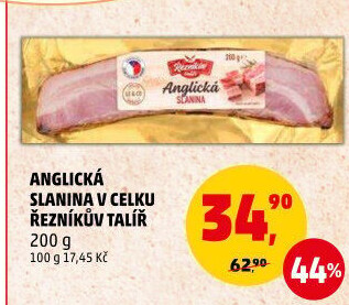 Anglická slanina Řezníkův talíř