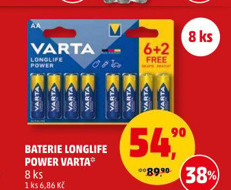 Baterie alkalické Longlife Power Varta