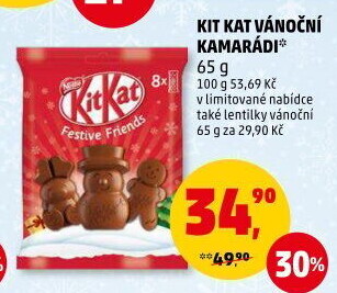 Čokoládové figurky Festive Friends Kit Kat