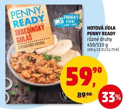 Hotová jídla Penny Ready
