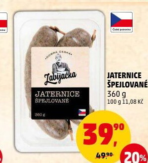 Jitrnice Dobrá česká Zabijačka