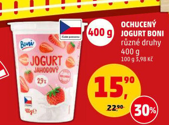 Jogurt ochucený Boni