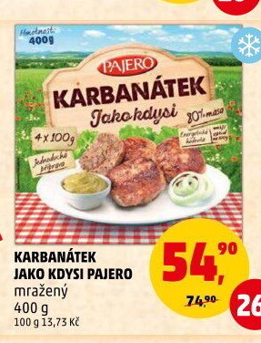 Karbanátek jako kdysi Pajero