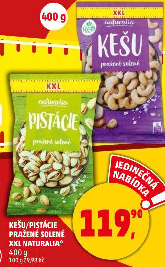 Kešu pražené Naturalia