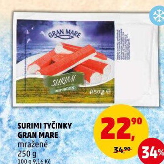 Krabí tyčinky mražené Gran Mare