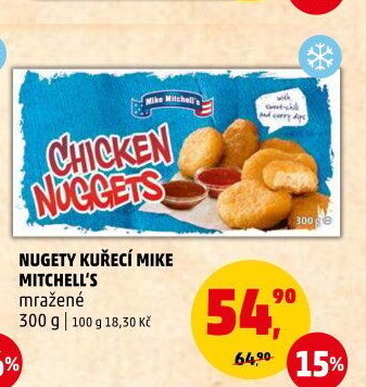 Kuřecí nugetky mražené Mike Mitchell'