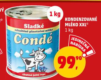 Mléko kondenzované plnotučné sladké Condé Bohemilk