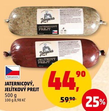 Prejt jitrnicový Dobrá česká Zabijačka