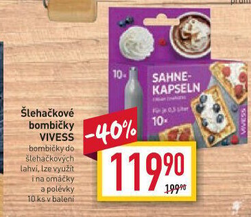 Bombičky na šlehačku Vivess