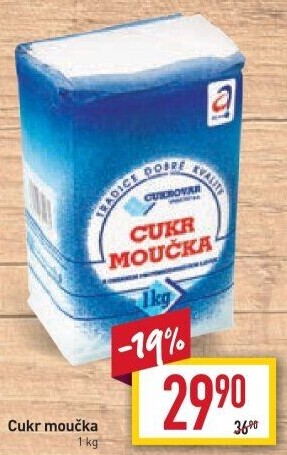Cukr moučka Cukrovar Vrbátky