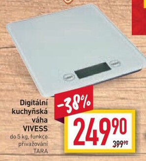 Digitální kuchyňská váha Vivess