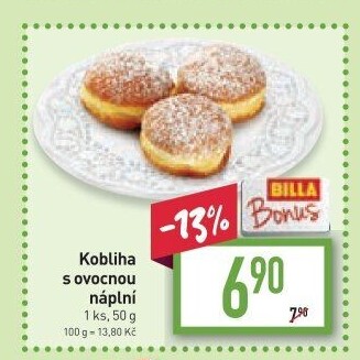 Kobliha s ovocnou náplní