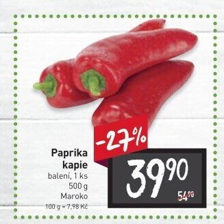 Paprika červená kapie