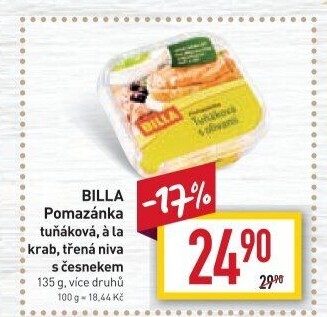 Tuňáková pomazánka Billa