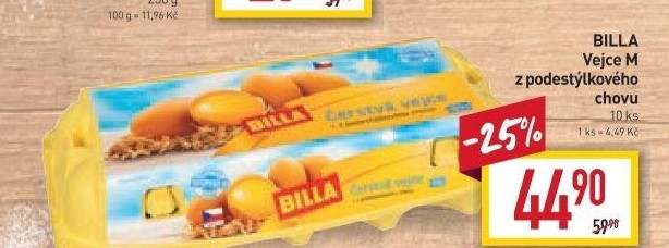 Vejce z podestýlky M Billa
