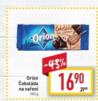 Čokoláda na vaření Orion