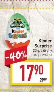 Čokoládové vajíčko s překvapením Kinder Surprise