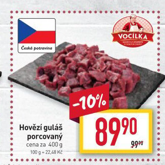 Hovězí maso na guláš Vocílka