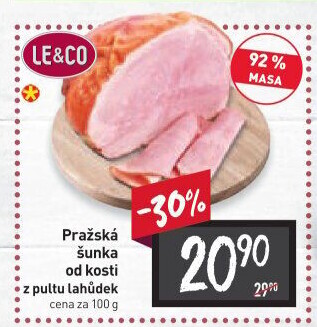 Šunka pražská od kosti LE&amp