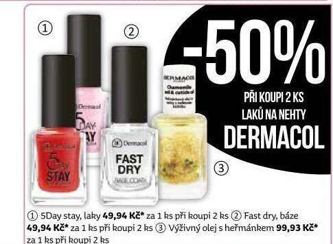 Lak na nehty 5 Day Stay Dermacol