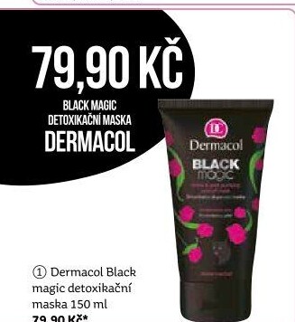 Maska detoxikační slupovací Black Magic Dermacol