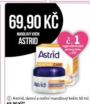 Pleťový krém výživný mandlový Astrid