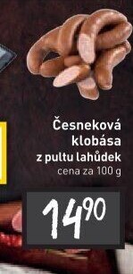 Česneková klobása