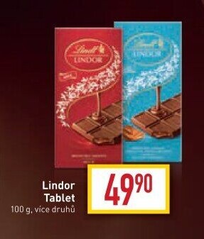 Čokoláda Lindor Lindt