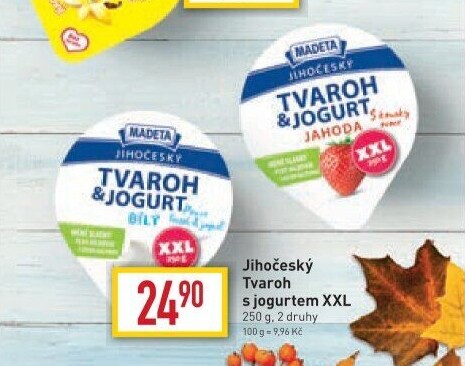 Dezert tvaroh s jogurtem jihočeský Madeta