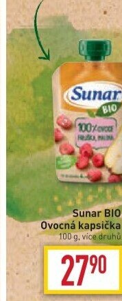 Kapsička do ručičky Ovocný příkrm bio Sunar