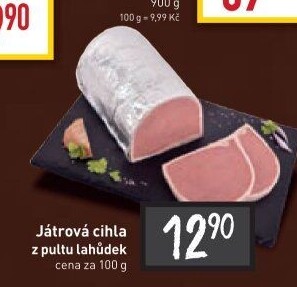 Paštika játrová cihla Kostelecké uzeniny