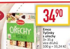 Tyčinka s ořechy Emco