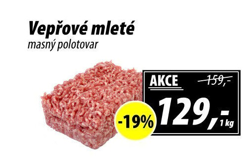 Maso mleté vepřové