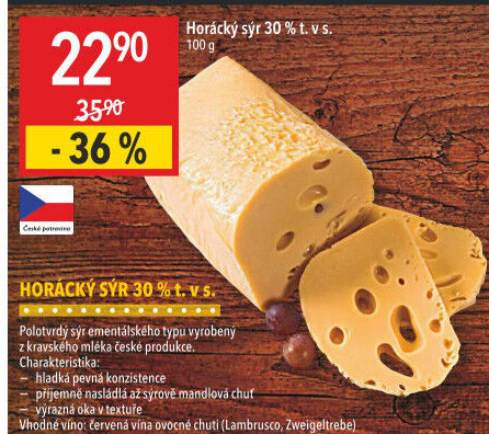 Sýr Horácký 30% Moravia