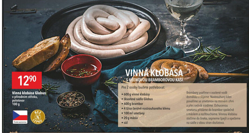 Vinná klobása Globus