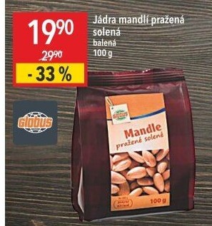 Mandle pražené Globus