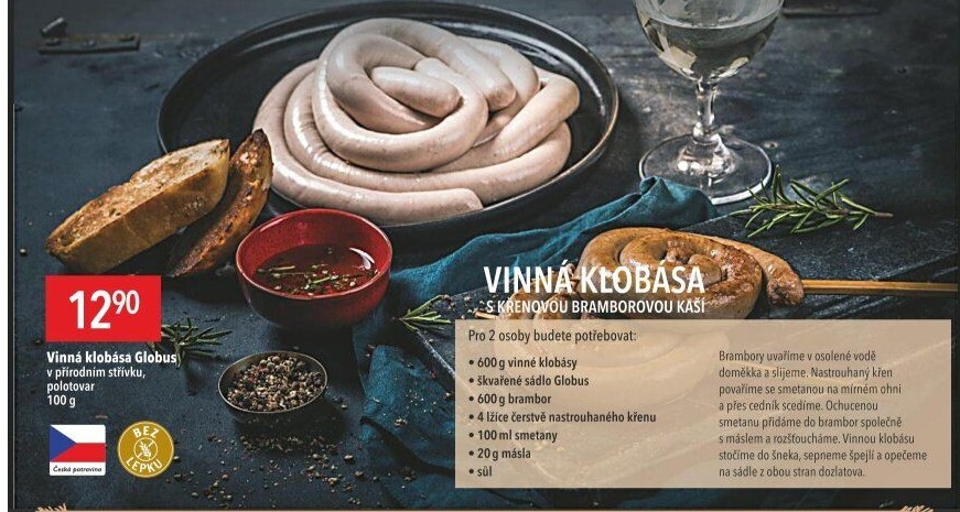 Vinná klobása Globus