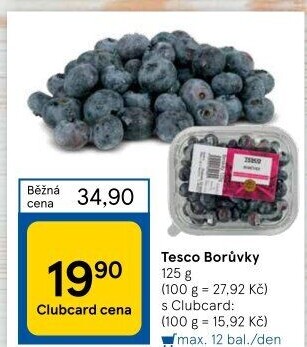Borůvky Tesco
