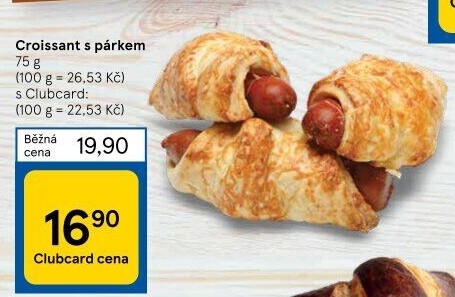 Croissant s párkem
