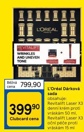 Dárková kazeta Laser X3 Renew Revitalift L'