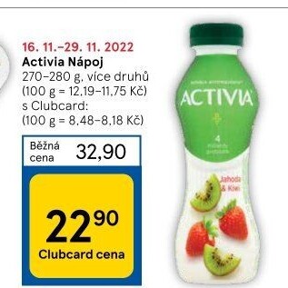 Jogurtový nápoj Activia Danone