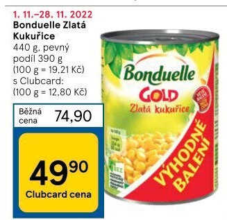 Kukuřice sterilovaná Gold Bonduelle