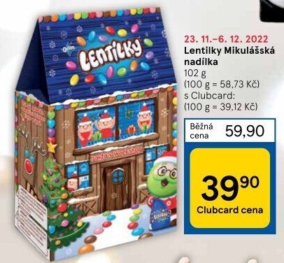 Lentilky Mikulášská nadílka Orion