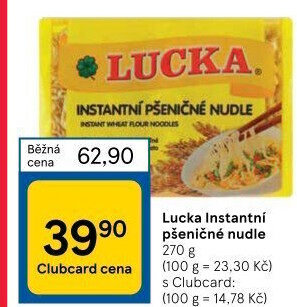 Nudle instantní Lucka